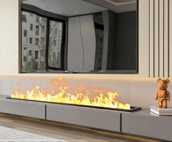 Modern Electronic Fireplace-ID:434307108