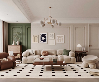 French Style A Living Room-ID:335892921