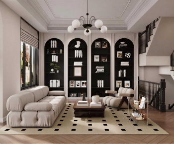 French Style A Living Room-ID:156966921