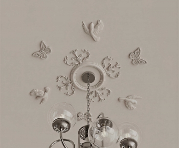 French Style Plaster Carved Top Plate-ID:471831089