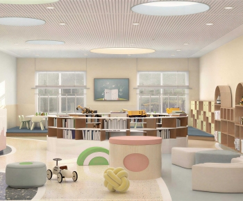 Modern Children's Reading Room-ID:400053985