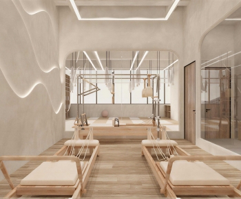 Wabi-sabi Style Yoga Room-ID:741322045