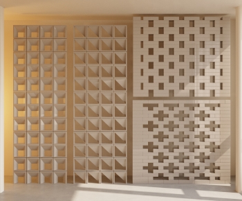 Modern Cement Brick Screen Partition-ID:894777062