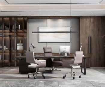 New Chinese Style Manager's Office-ID:208607914