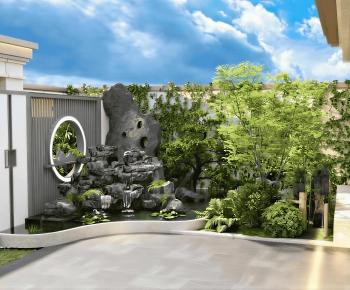 New Chinese Style Courtyard/landscape-ID:858587983