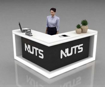 Modern Reception Desk-ID:398750379