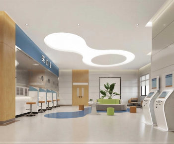 Modern Hospital Hall-ID:778434993