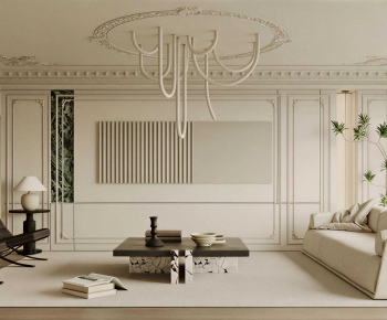 French Style A Living Room-ID:402112961