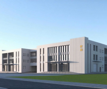 Modern Industrial Building-ID:370650057