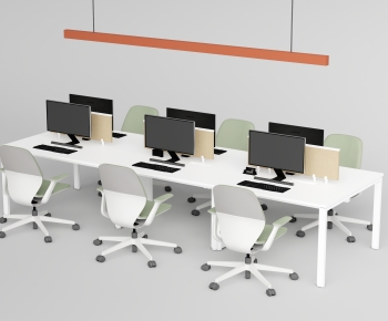 Modern Office Desk And Chair-ID:231099196
