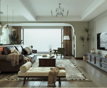 American Style A Living Room-ID:121187935