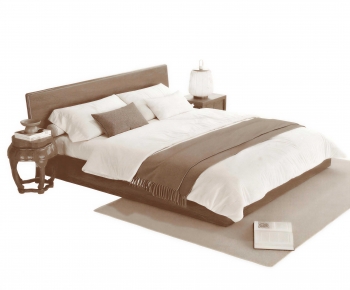 Modern Double Bed-ID:349348071