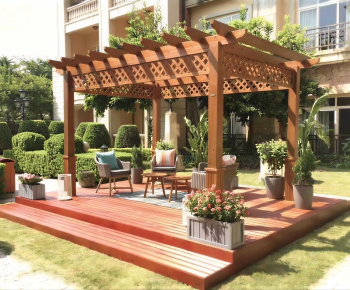 European Style Courtyard/landscape-ID:446002013