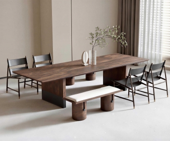 Wabi-sabi Style Dining Table And Chairs-ID:569188128