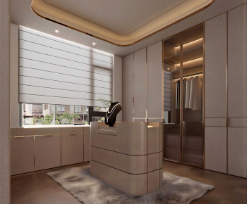 Modern Clothes Storage Area-ID:323837045