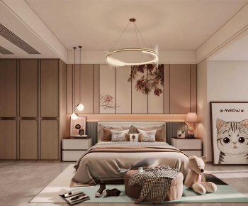 New Chinese Style Bedroom-ID:389666082