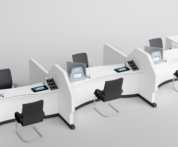 Modern Office Desk And Chair-ID:192642934