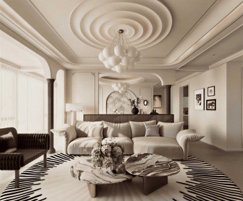 French Style A Living Room-ID:525515087