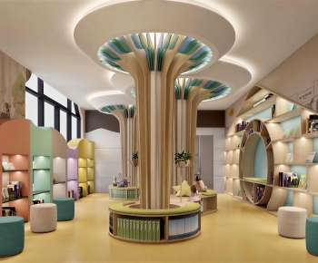 Modern Children's Reading Room-ID:642087948