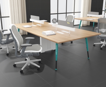 Modern Office Desk And Chair-ID:901595123