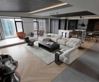 Modern A Living Room-ID:307200913