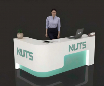 Modern Reception Desk-ID:885799883