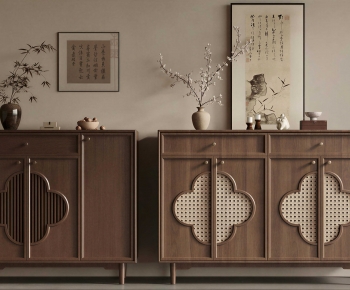 New Chinese Style Side Cabinet-ID:978679907