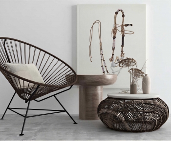 Wabi-sabi Style Lounge Chair-ID:403136972
