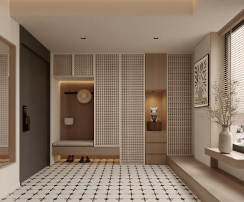 Wabi-sabi Style Hallway-ID:400099049