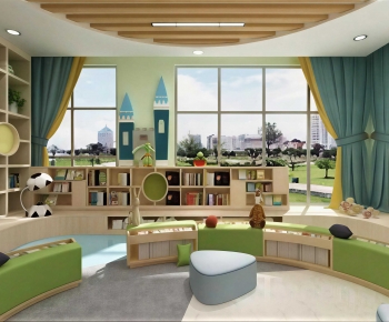 Modern Children's Reading Room-ID:917813062