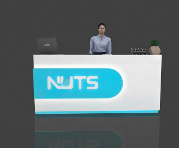 Modern Reception Desk-ID:809478047