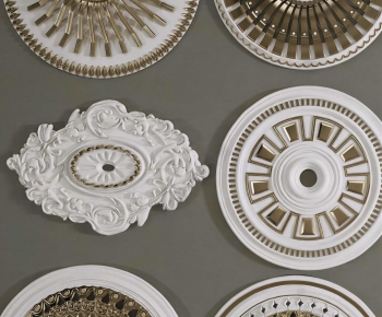 French Style Plaster Carved Top Plate-ID:780615092