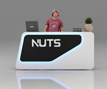 Modern Reception Desk-ID:440752035