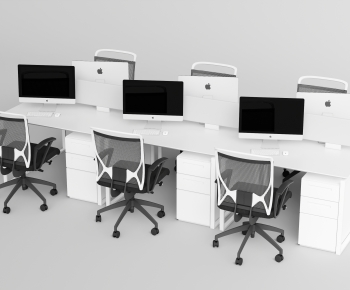 Modern Office Desk And Chair-ID:491894961