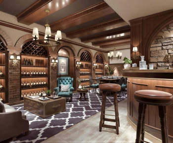 American Style Wine Cellar/Wine Tasting Room-ID:679766891