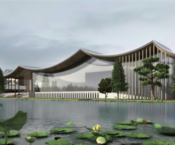 New Chinese Style Public Building-ID:544938094