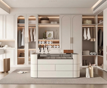 French Style Clothes Storage Area-ID:685590037