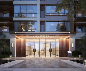 Modern Facade Element-ID:444714073