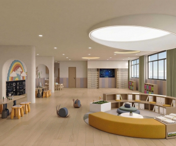Modern Children's Reading Room-ID:481668951