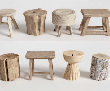Wabi-sabi Style Stool-ID:370074038