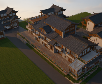 New Chinese Style Appearance Of Commercial Building-ID:120363008