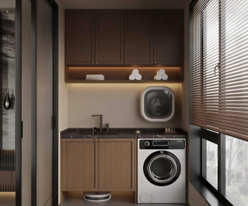 Modern Balcony Laundry Room-ID:141787052