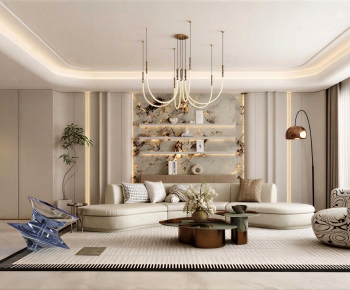 Modern A Living Room-ID:878579685