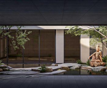 Modern Courtyard/landscape-ID:137260917