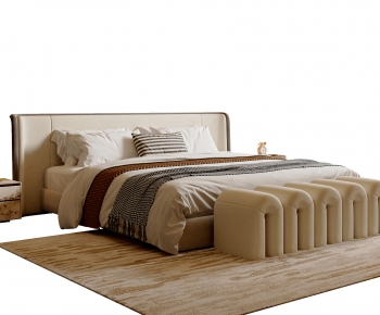 Modern Double Bed-ID:771132953