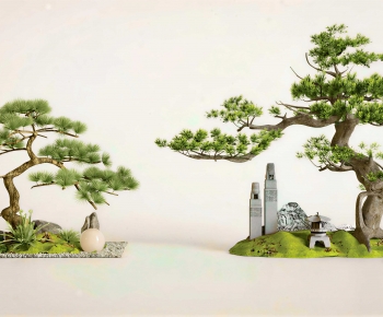 New Chinese Style Plant Landscaping-ID:659545905