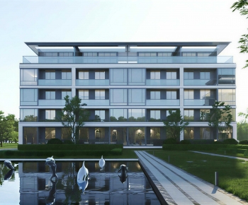 Modern Residential Building-ID:661178117