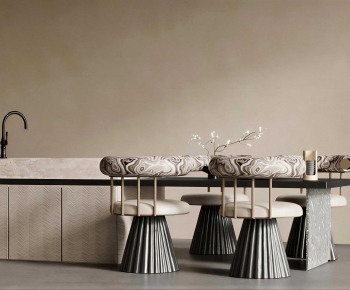 Wabi-sabi Style Dining Table And Chairs-ID:280572897