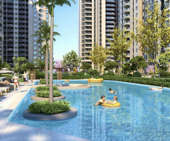 Modern Swimming Pool-ID:466604957