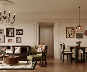 French Style A Living Room-ID:693420896